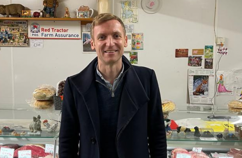 Lee Rowley MP visit to Unstone Farm Shop, Unstone