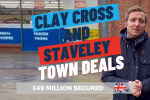 Lee Rowley MP announces town deal success for Clay Cross and Staveley