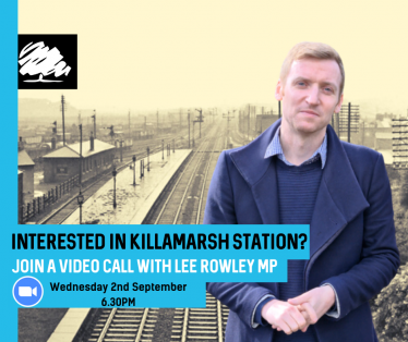 Interested in Killamarsh station? Join Lee Rowley MP on an online call.