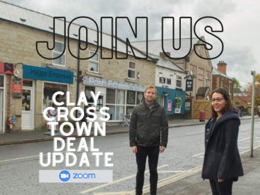 Join Lee Rowley MP and Cllr Charlotte Cupit for the Clay Cross Town Deal Update